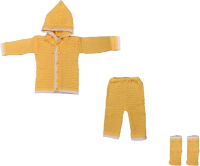 Ayusha Classic Garment Baby Boys & Baby Girls Casual Sweater Pyjama(Yellow)