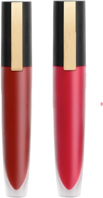 Latixmat NEW LIQUID MATTE FINISH NON-TRANSFER WATERPROOF LIPSTICK(maroon ,pink, 10 ml)