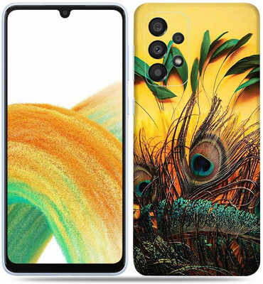 OggyBaba Samsung Galaxy A33 5g, Vasudev Pankh Mobile Skin(Multicolor)