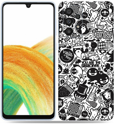 OggyBaba Samsung Galaxy A33 5g, Doodle Art Mobile Skin(Multicolor)