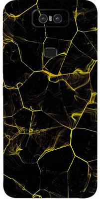 AsSkin Asus 6Z Mobile Skin(Ultra Super Black Abstract Skin With High Gloss Finish).)