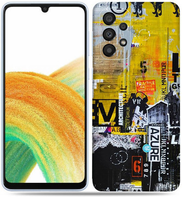 OggyBaba Samsung Galaxy A33 5g, Abstract Azure Mobile Skin(Multicolor)