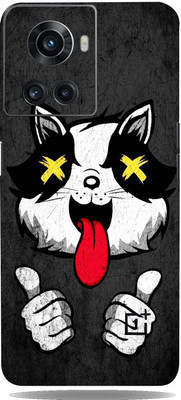 BUGGU Crazy Cat For OnePlus 10R Skin Guard, OnePlus 10 R Mobile Skin(Multicolor)