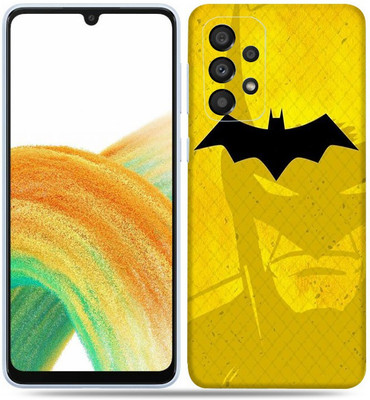 OggyBaba Samsung Galaxy A33 5g, Batman Yellow Mobile Skin(Multicolor)