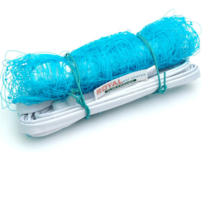 ROYALNETCENTER Heavy Duty 1.5mm Thickness Practice Volleyball Net(Blue)