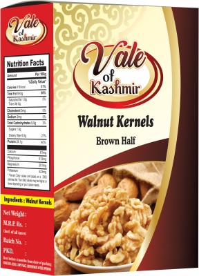 vale of kashmir Walnut Kernels Brown Half Halves | Kashmiri Akhrot Giri | Walnuts For Healthy Life Walnuts(500 g)