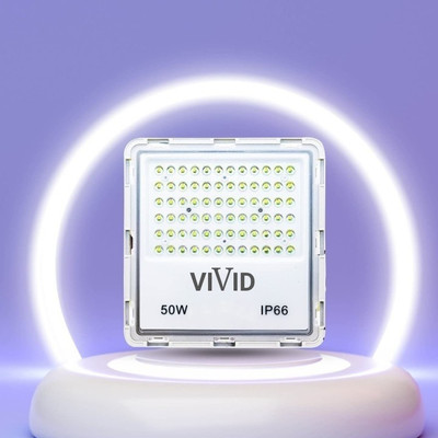 VIVID 50W Lens Model IP66 Waterproof Led Flood Light Outdoor Lamp With 1 year warranty Flood Light Outdoor Lamp(White)