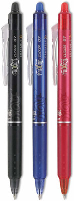 PILOT Frixion (Black/Blue/Red - Pack of 3) Roller Ball Pen(Pack of 3, Ink Color - Multicolor)