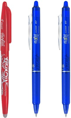 PILOT Frixion (Blue/Red - Pack of 3) Roller Ball Pen(Pack of 3, Multicolor)