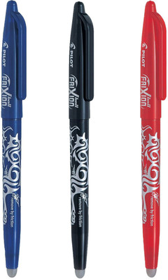 PILOT Frixion (Black/Blue/Red - Pack of 3) Roller Ball Pen(Pack of 3, Ink Color - Multicolor)