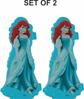 SKI Cutout Pencil Box Princess Ariel Art Plastic Pencil Boxes(Set of 2, Multicolor)