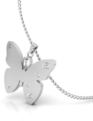 Iski Uski Store Platinum Swarovski Zirconia Sterling Silver Pendant