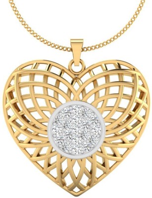 Iski Uski Store Gold-plated Cubic Zirconia Sterling Silver Locket