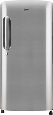 LG 190 L Direct Cool Single Door 3 Star Refrigerator (Shiny Steel, GL-B201APZD)