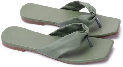 LUKA Women Flats(Olive , 3)