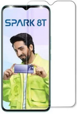 kentop Tempered Glass Guard for Tecno Spark 8 T(Pack of 1)