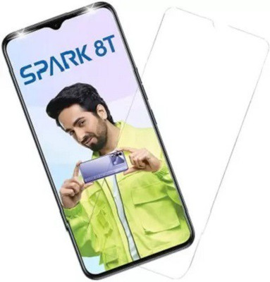kentop Tempered Glass Guard for Tecno Spark 8T(Pack of 1)