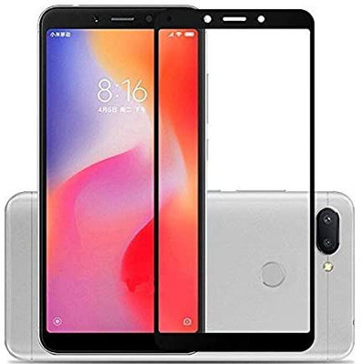 Gorilaa Tempered Glass Guard for Tempered Glass with Curved Edges and 9H Hardness - Full Glue Edge-Edge Screen Protection for Xiaomi Redmi 6A (Black)(Pack of 1)