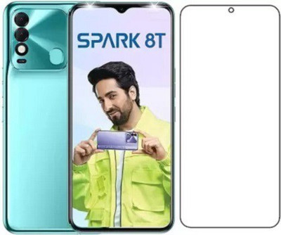 kentop Tempered Glass Guard for Tecno Spark 8T(Pack of 1)