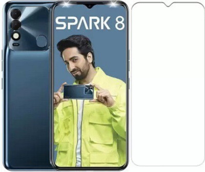 kentop Tempered Glass Guard for Tecno Spark 8T(Pack of 1)