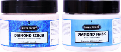 Sheer Secret Diamond Scrub 300ml and Diamond Mask 300ml(2 Items in the set)