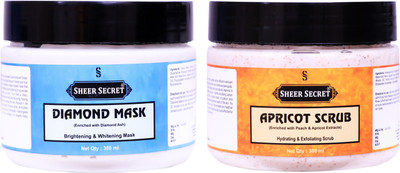 Sheer Secret Diamond Mask 300ml and Apricot Scrub 300ml(2 Items in the set)