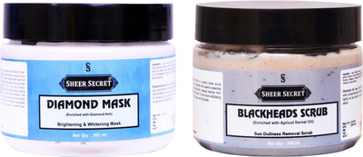Sheer Secret Diamond Mask 300ml and Blackhead Scrub 300ml(2 Items in the set)