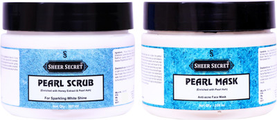 Sheer Secret Pearl Scrub 300ml and Pearl Mask 300ml(2 Items in the set)