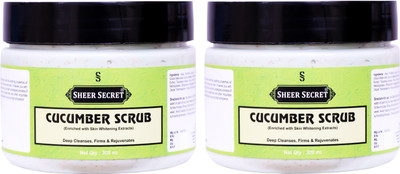 Sheer Secret Cucumber Scrub 300ml (Pack of 2)(2 Items in the set)