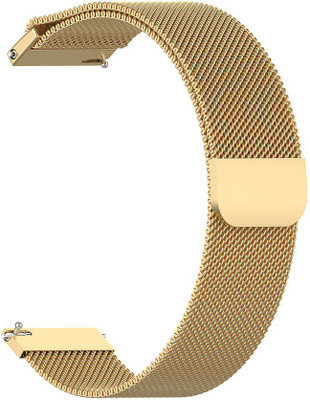 AOnes Magnetic Loop Watch Strap for Aqfit W9 Quad 1.69 Smart Watch Strap(Gold)