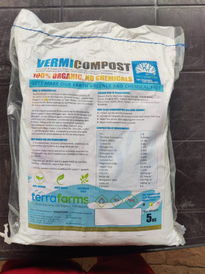 Terrafarms Vermicompost Fertilizer(5 kg, Granules)