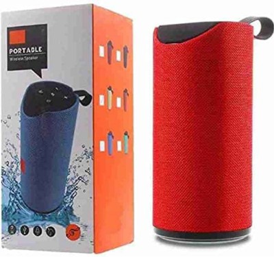 DHAN GRD TG-113 MULTI MEDIA WATER PROOF BLUETOOTH SPEAKER (RED) 10 W Bluetooth Speaker(Red, Stereo Channel)