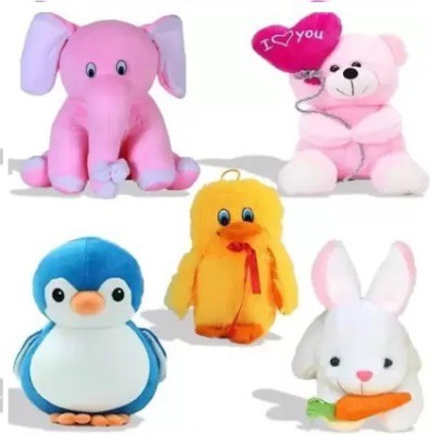 MPR ENTERPRISES appu,teddy,duck,rabbit  - 18 cm(Multicolor)