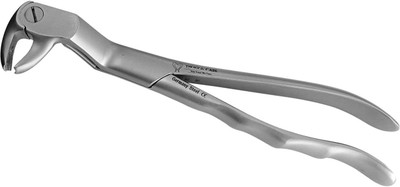 TRUST & CARE Stainless Steel Lower Modified Third Molar Wisdom Left Premium Tying Forceps