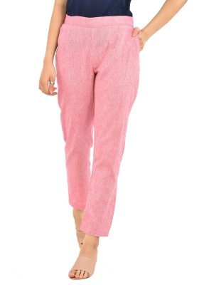 QuaClo Regular Fit Women Pink Trousers