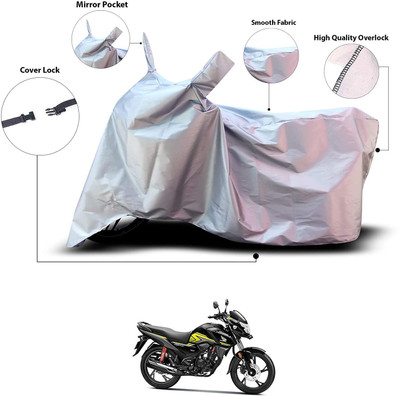 KEDIT Waterproof Two Wheeler Cover for Honda(SP 125, Silver)