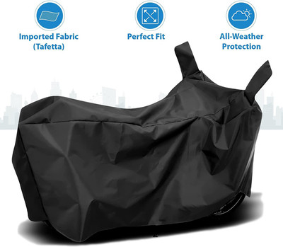AutoGalaxy Waterproof Two Wheeler Cover for Universal For Bike(HF Dawn, Black)