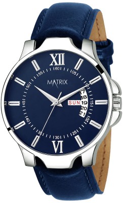 MATRIX DD-62-BLUE Antique Day & Date Blue Analog Watch  - For Men & Women