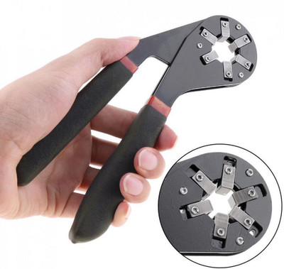 SEASPIRIT 8 Inch Magic Activities Universal Multifunctional Torque Movable Hex Wrench Single Sided Speed Wrench(Pack of 1)