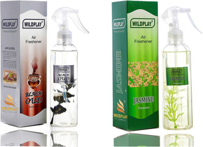 Wildplay Black oud, Jasmine Spray Black oud & Jasmine 250ml Each(2 x 250 ml)