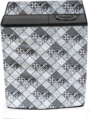 KVAR Semi-Automatic Washing Machine  Cover(Width: 94 cm, Gray, White)