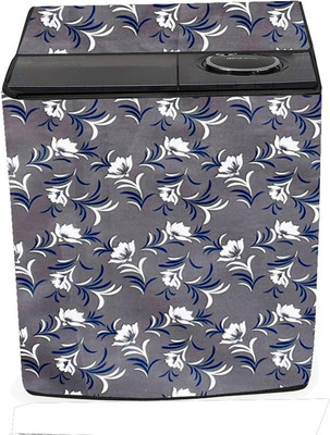 KVAR Semi-Automatic Washing Machine  Cover(Width: 84 cm, Gray, Blue)