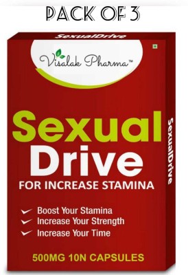 visalak pharma Se|Xual Drivesex Time Increasing Capsules Ayurvedic Stamina Booster(Pack of 3)