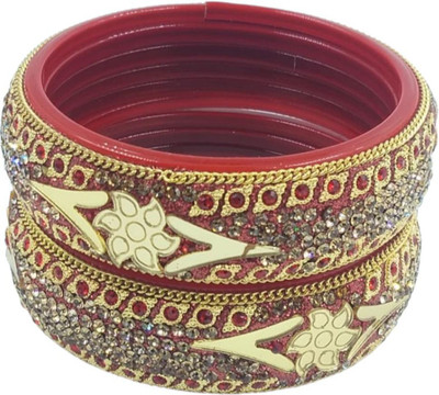 MAA MANSA DEVI Metal Tanzanite Gold-plated Bangle Set(Pack of 2)