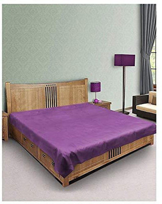 MANUFATORY Mattress Topper Double Size Waterproof Mattress Cover(Purple)