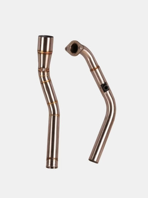 acube mart R15 V3/V4/M/MT 15 bs6 bend pipe Yamaha R15 Slip-on Exhaust System(Mild Steel)