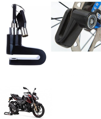 AXWee Motorcycle Lock Security Anti Disc Brake Lock For TVS Apache RTR 200 4V DISC_BRAK_LOCK_AT1_AQAZ_1315 Disc Lock(Black)