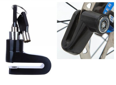 AXWee Motorcycle Lock Security Anti Disc Brake Lock For Universal For Bike DISC_BRAK_LOCK_AT1_AQAZ_1481 Disc Lock(Black)