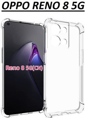 GLOBALCASE Book Cover for OPPO RENO 8 5G(Transparent, Shock Proof, Silicon, Pack of: 1)