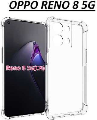 GLOBALCASE Book Cover for OPPO RENO 8 5G(Transparent, Shock Proof, Silicon, Pack of: 1)